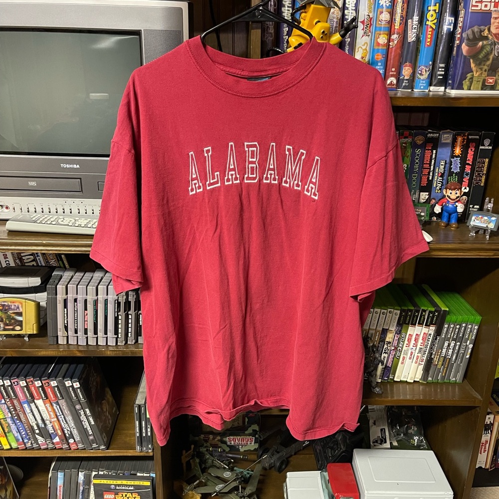 VINTAGE 90s ALABAMA EMBROIDERED MEN SINGLE STITCH T-SHIRT XL USA